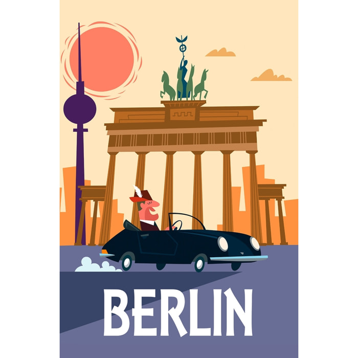 Tableau un week end à berlin Toile imprimée