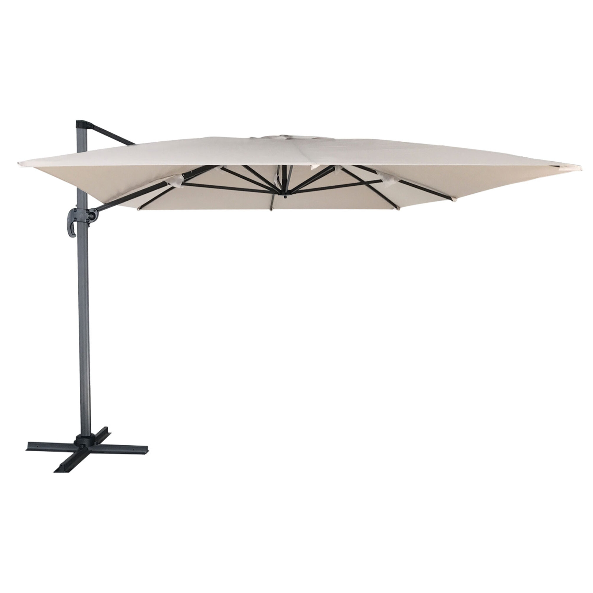 Parasol déporté MOLOKAI rectangulaire avec housse -