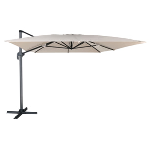 Parasol déporté MOLOKAI rectangulaire avec housse -