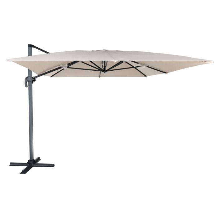 Parasol déporté MOLOKAI rectangulaire avec housse -