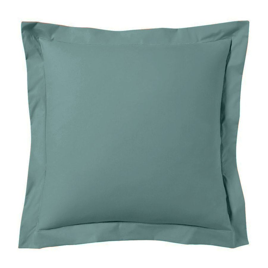 Taie d'oreiller satin de coton céladon