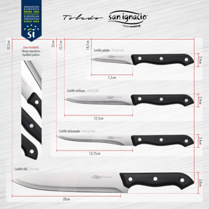 Cuchillo pelador 7.5cm  colección Toledo San Ignacio