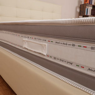 Materasso 800 Molle Insacchettate mod. ECLIPSE Piazza e mezza mis. 120x200 alto 25cm Rivestimento Sfoderabile - Sleepy Italy