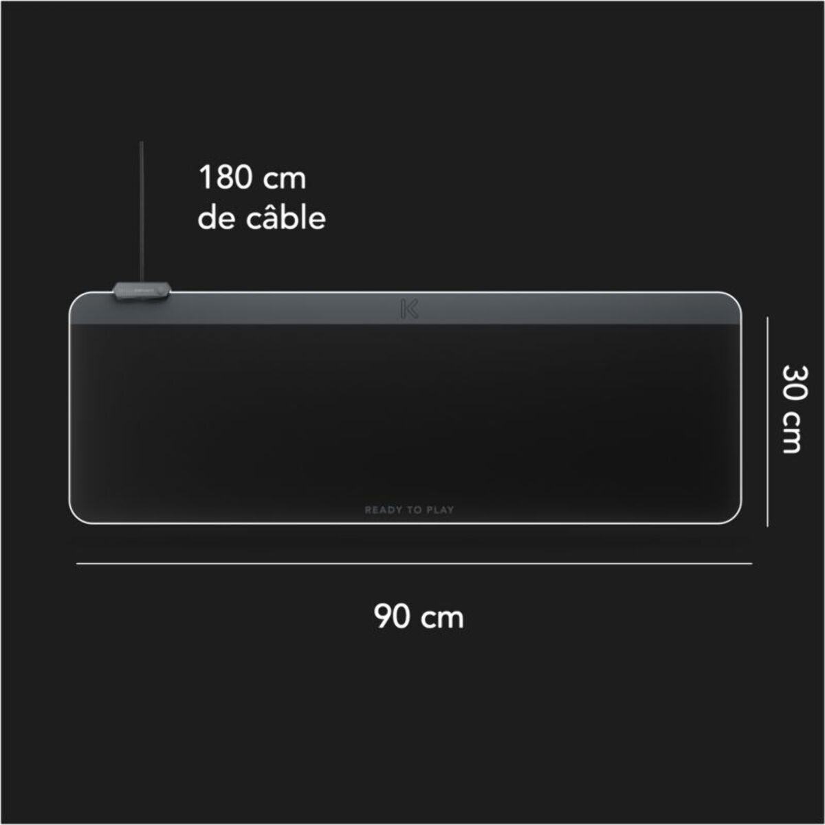 Tapis de souris SKILLKORP MM15 NOIR XXL Progress