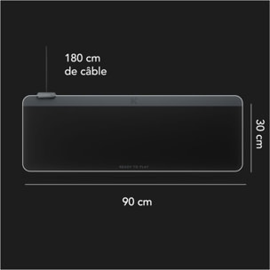 Tapis de souris SKILLKORP MM15 NOIR XXL Progress