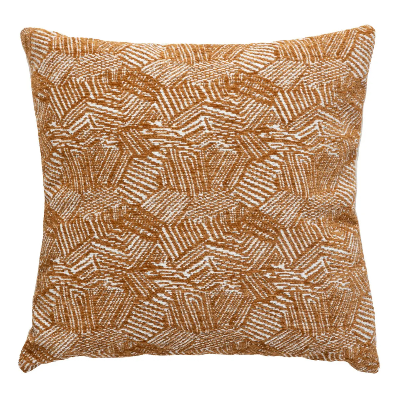 Housse de coussin Jeni chenille marron 40x40cm