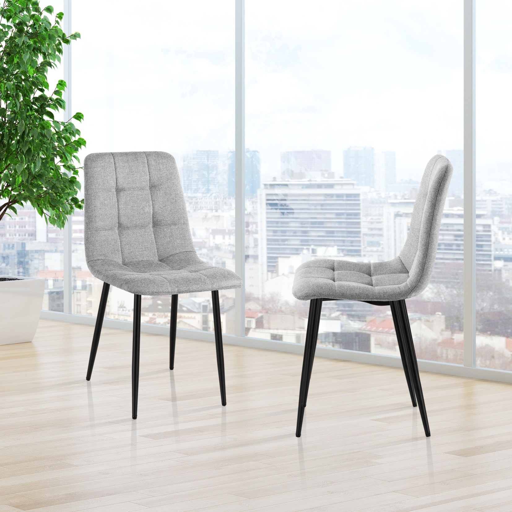 TOMASUCCI set 4 sedie FAFFY GREY