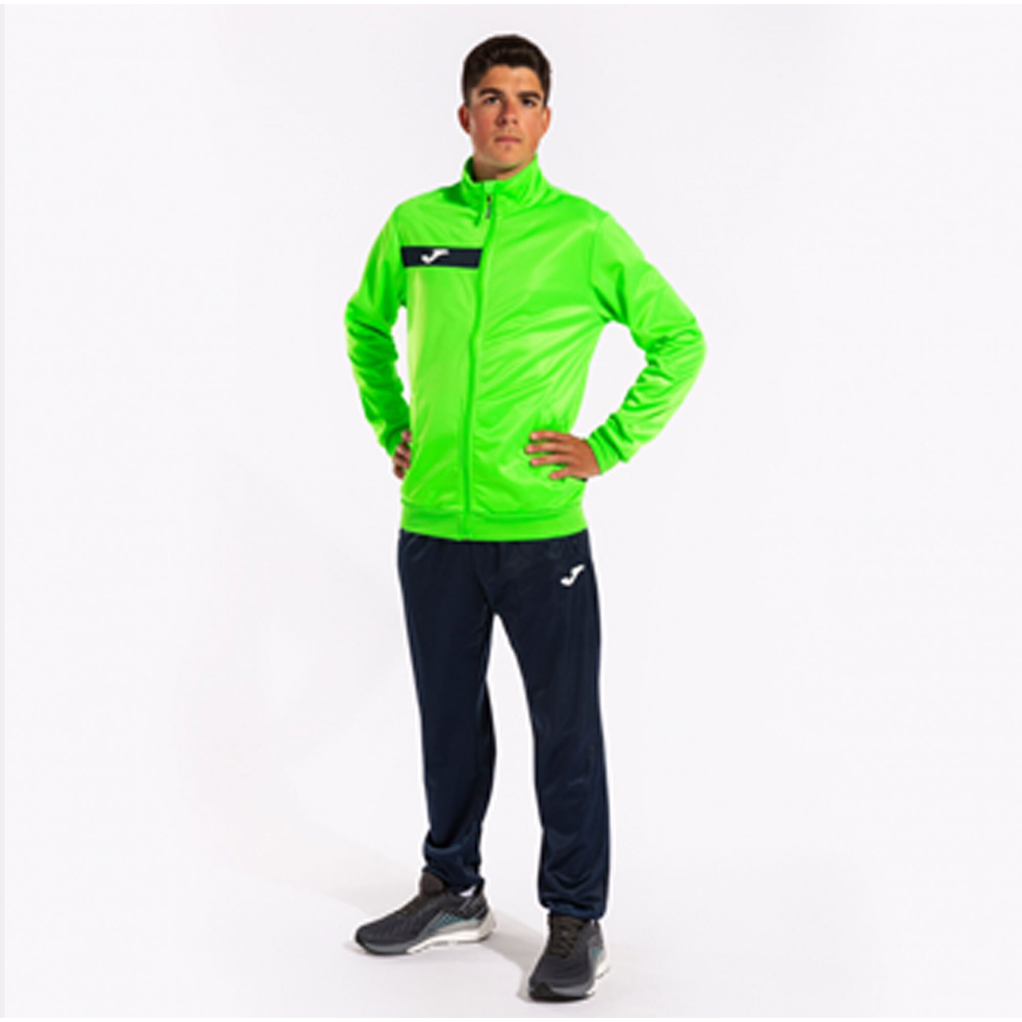 JOMA tuta uomo verde fluo,blu marino