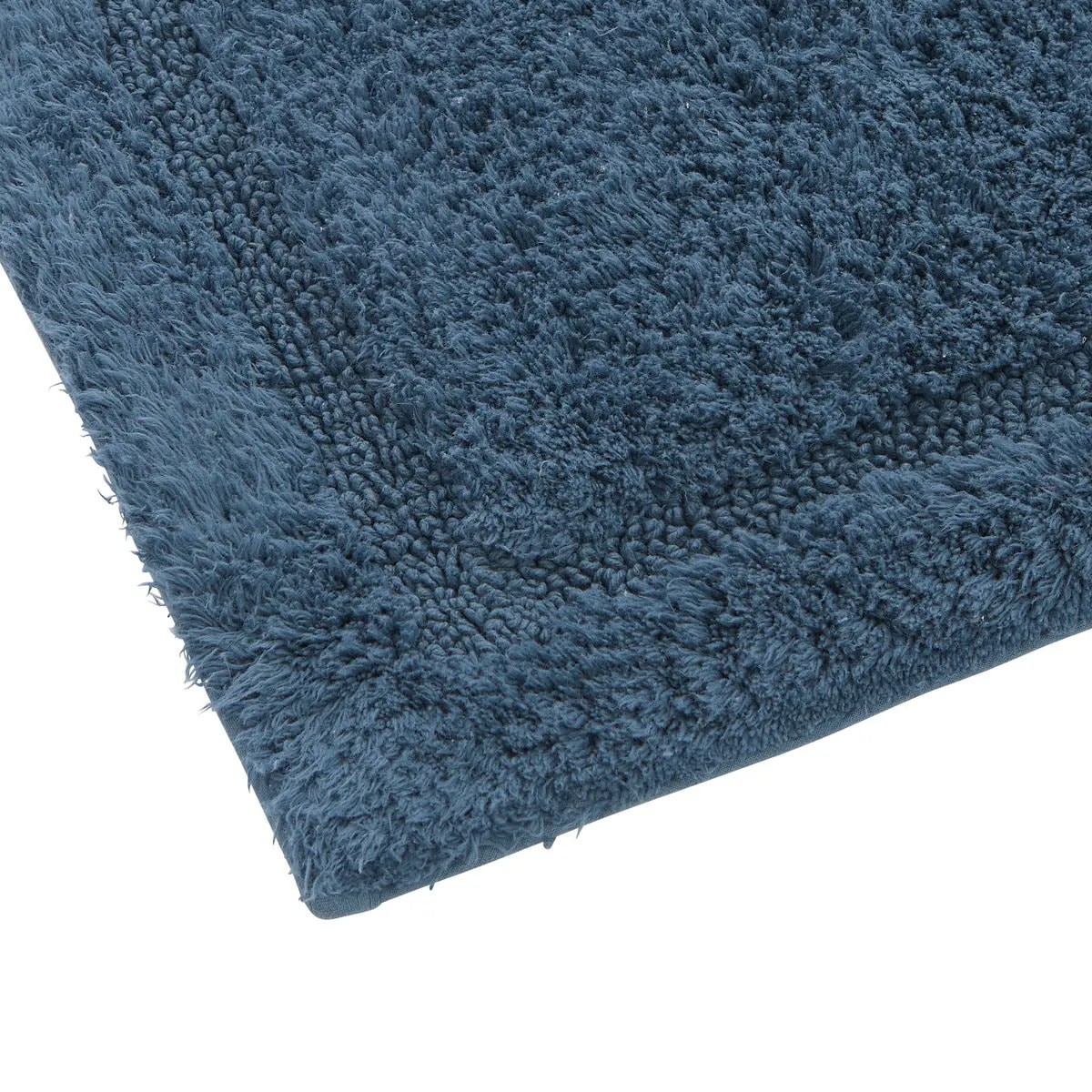 Tapis de bain fluffy Colorama 50x75cm bleu