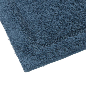 Tapis de bain fluffy Colorama 50x75cm bleu