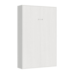 Cama abatible 140 vertical Kentaro Fresno Blanco