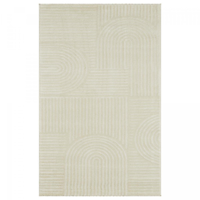 Tapis salon et chambre tissé motif géométrique NOMI