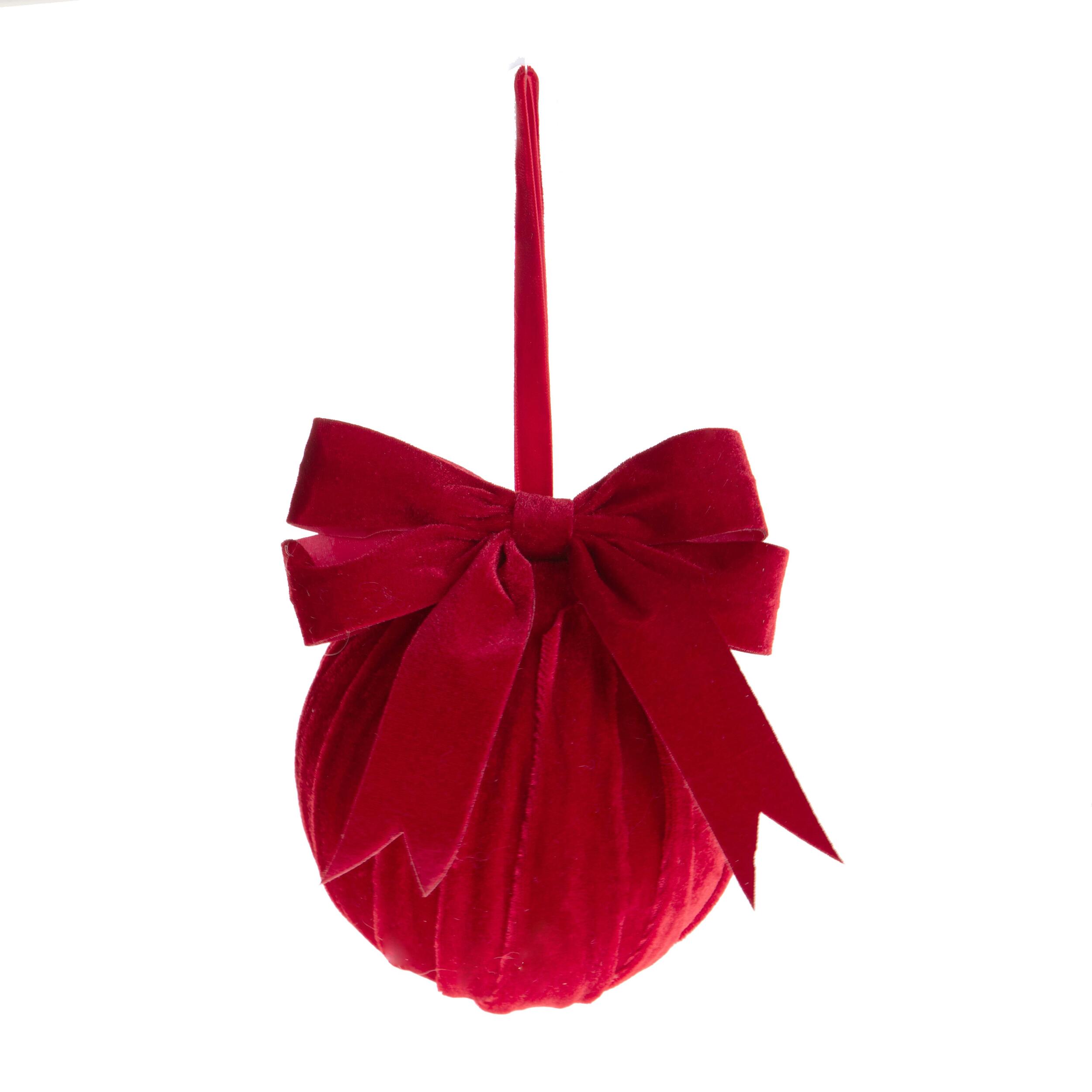 Sfera con fiocco - Pezzi 6 - ROSSO - Bianchi Dino SpA