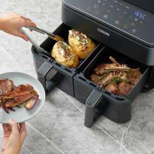 COSORI - Freidora de aire Dual Basket Chef Edition 8,5 litros