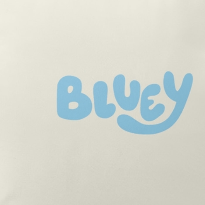 Funda cojin BLUEY con relleno 45x45 .