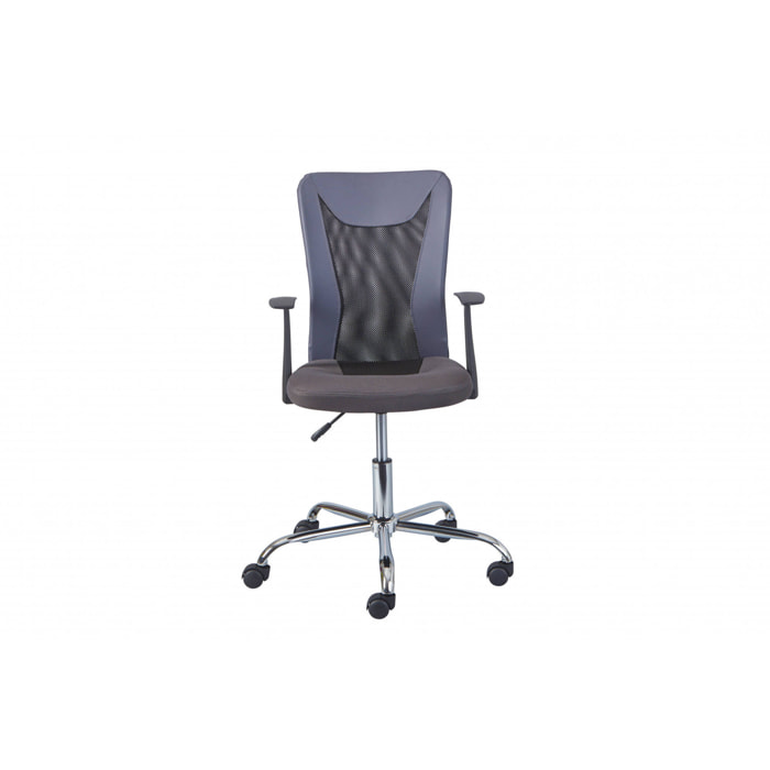 Sedia da ufficio con braccioli, 55 x 85 x 54.5, Grigio