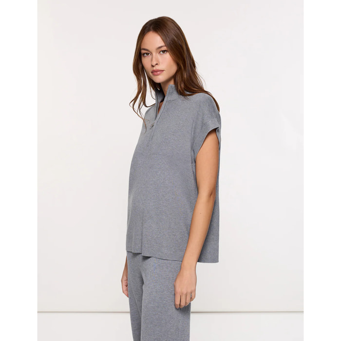 Jersey Manga Corta Gris - Ruyan