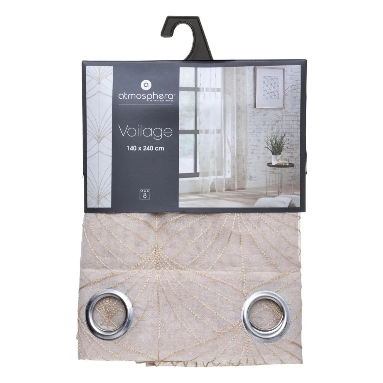 Voilage "Mia" beige 140x240cm