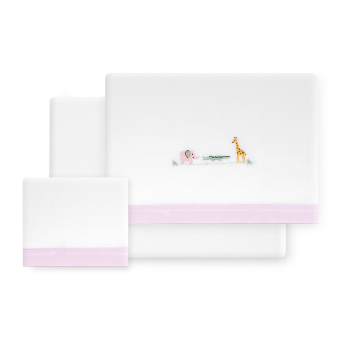 Triptico Coche Coralina Modelo Savanna Jirafa Bco/Rosa