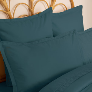 Taie d'oreiller "Carina" coton 50x70cm bleu orage