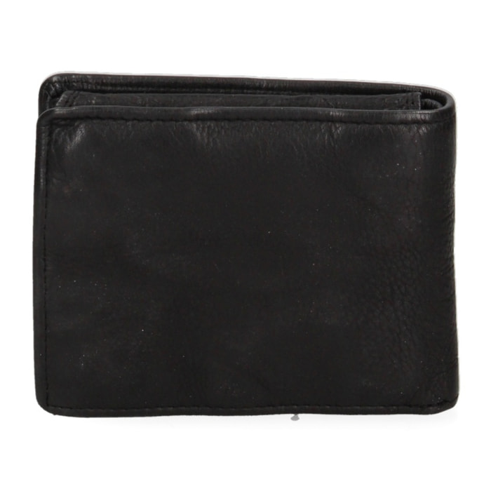 Portafoglio da uomo in vera pelle - Modello False - Casual - 12.0 x 9.0 x 2.0 cm