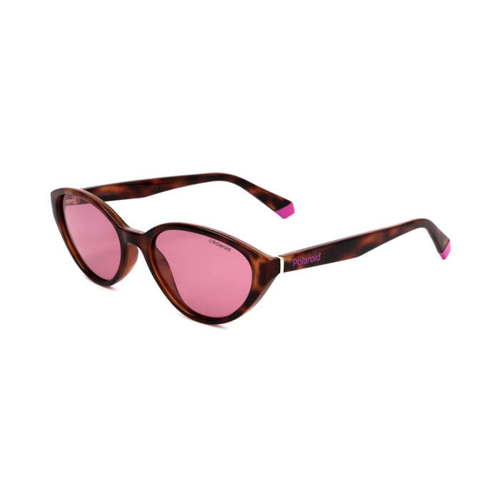 Polaroid - lunettes de soleil pour femme - havane - indice solaire: UV 100%