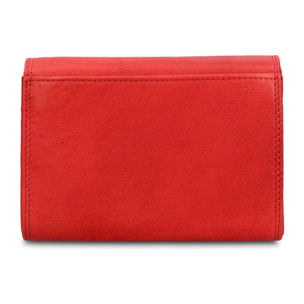 Portafoglio uomo in vera pelle - Modello Novara Lux - Casual - 15.0 x 10.0 x 3.0 cm