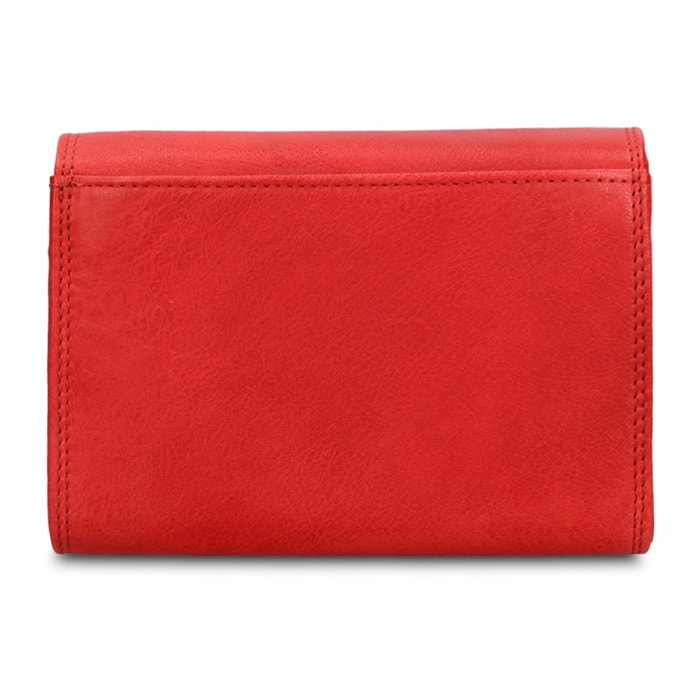 Portafoglio uomo in vera pelle - Modello Novara Lux - Casual - 15.0 x 10.0 x 3.0 cm