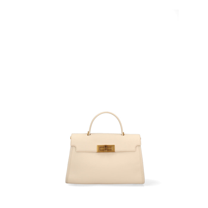 Borsa a mano da donna Made in Italy - Modello Embera Plus - 100% pelle - 28.0 x 17.0 x 9.0 cm