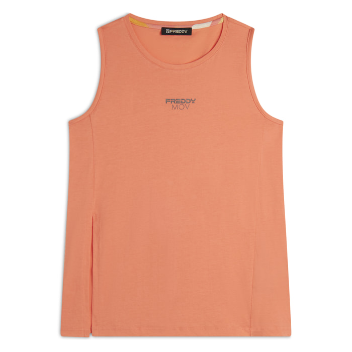 Canotta Regular Fit con Apertura Laterale