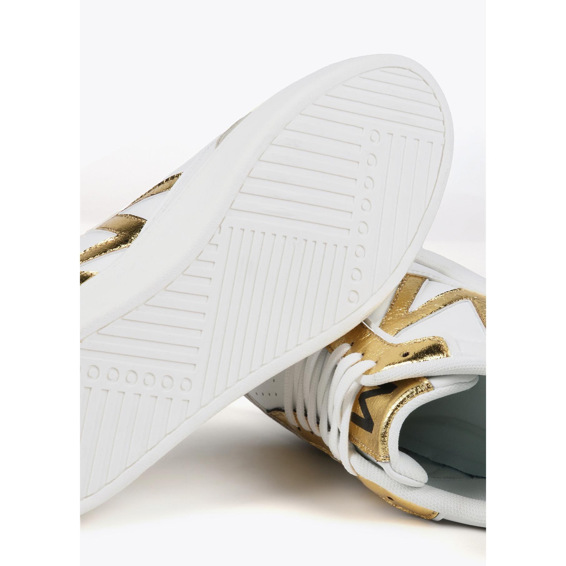 Sneakers bicolori metallizzate