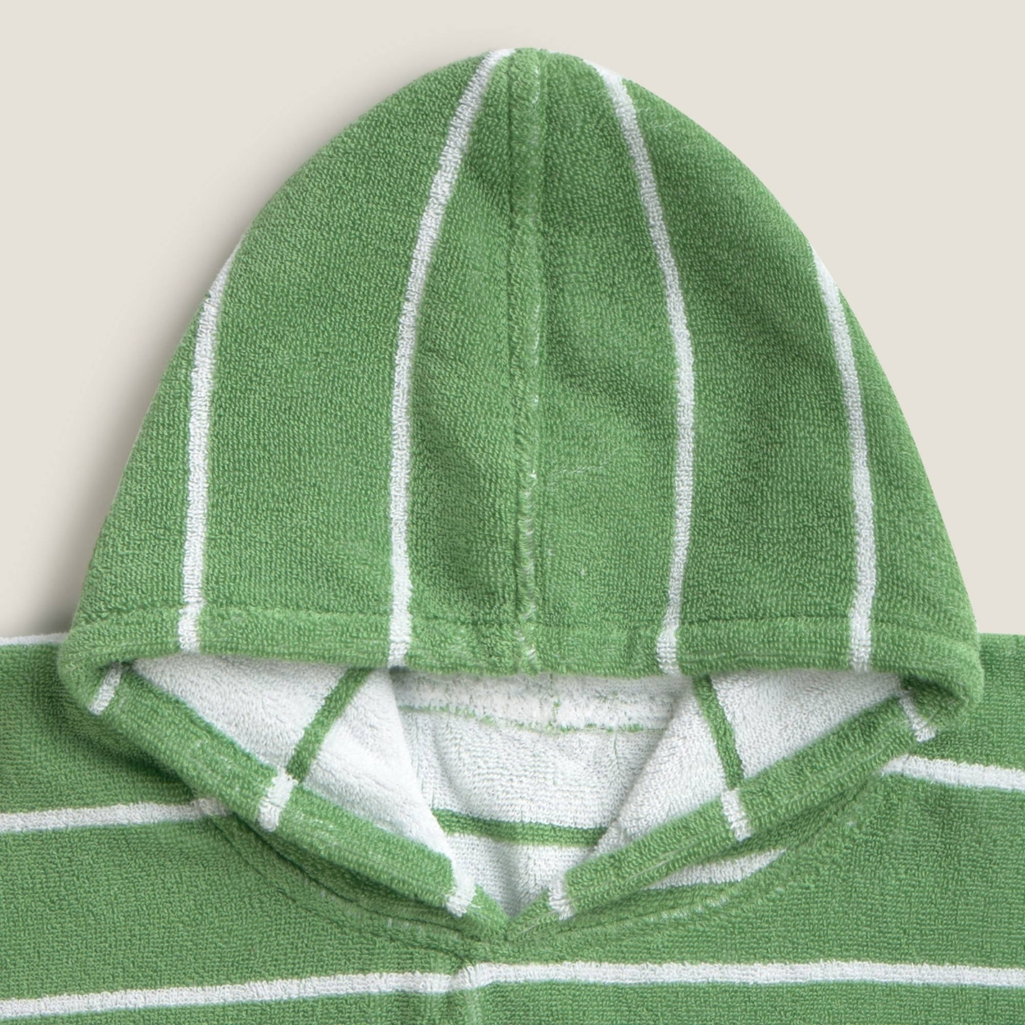 Toalla poncho rayas Frog color verde 100% Algodón