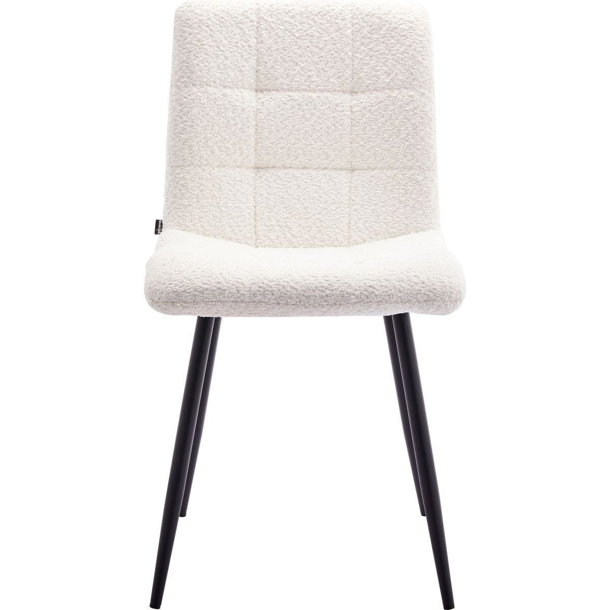 Lot de 2 chaises en tissu bouclette - IGGY