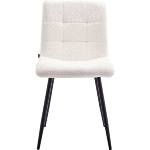 Lot de 2 chaises en tissu bouclette - IGGY