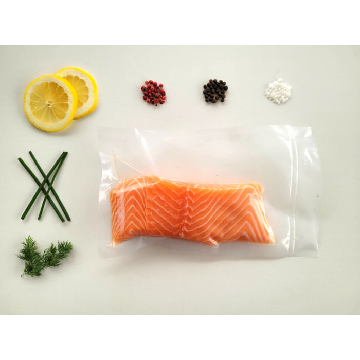 Pavés de Saumon sur peau sans arête - 4x150g - Islande/Ecosse/Norvege