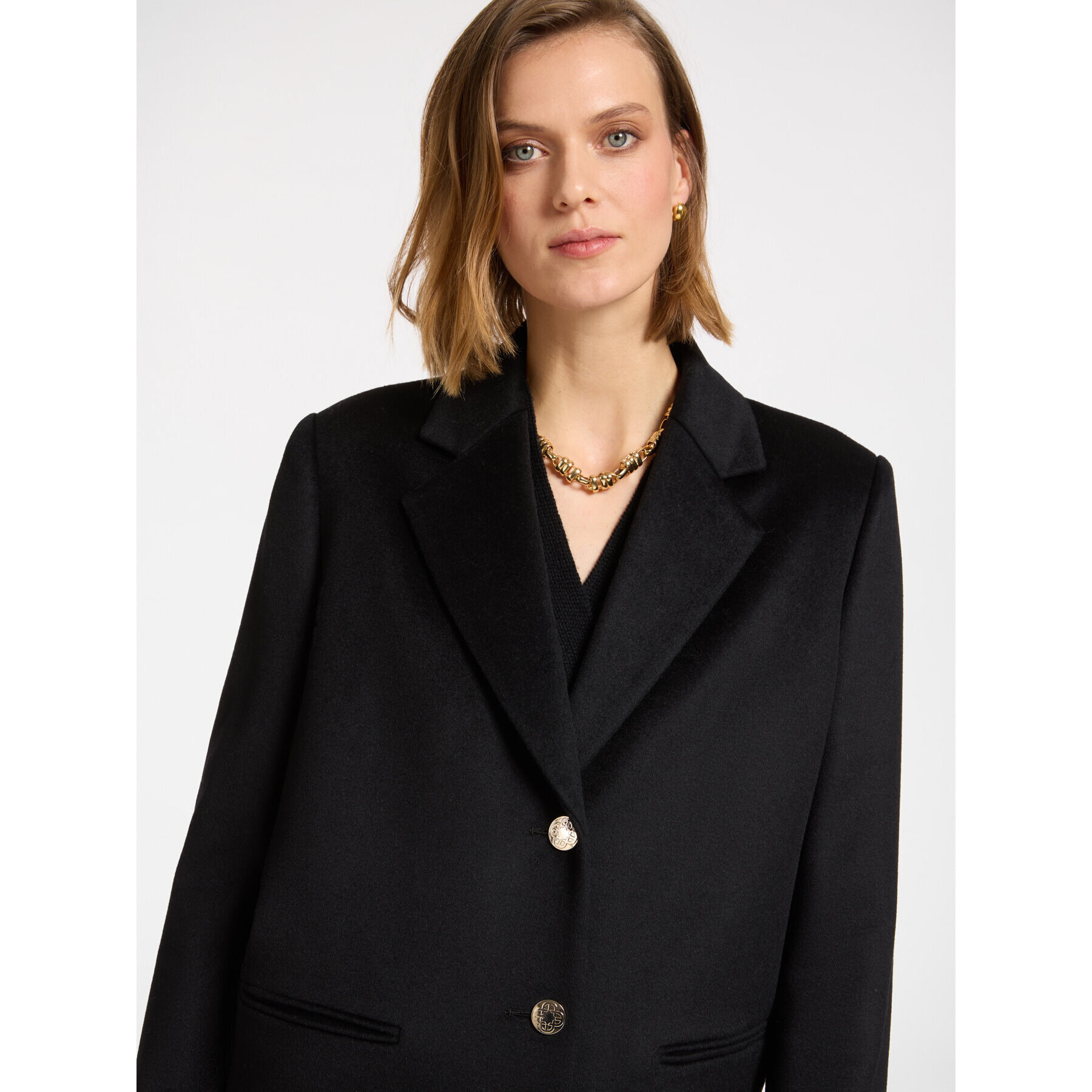 Elena Mirò - Cappotto in lana - Nero