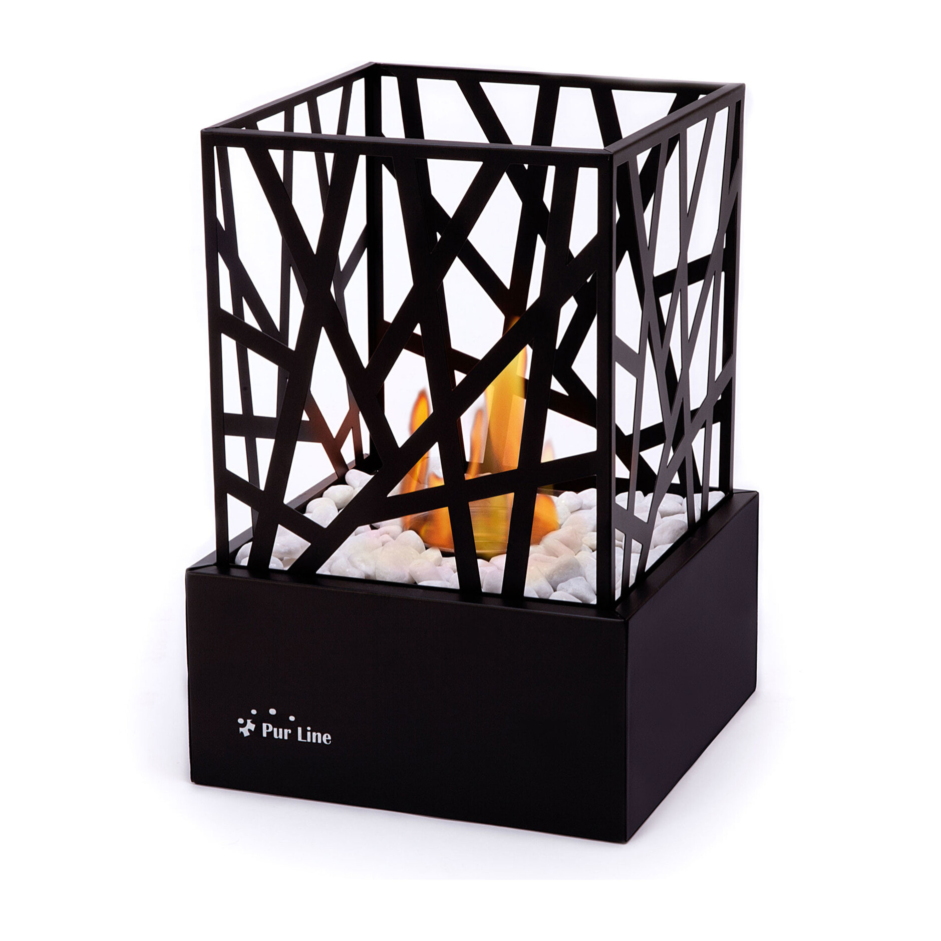 Chimenea de etanol diseño de sobremesa en acero esmaltado AMALTEA B PURLINE 750 W