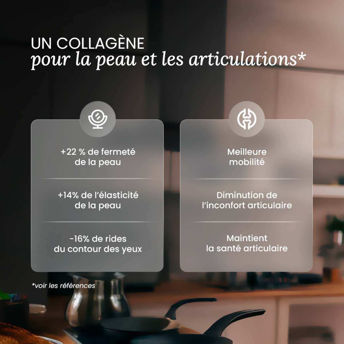Nutri&Co Collagène Marin Type 1, 2 & 3 Peau & Articulations Goût Cacao - 240g