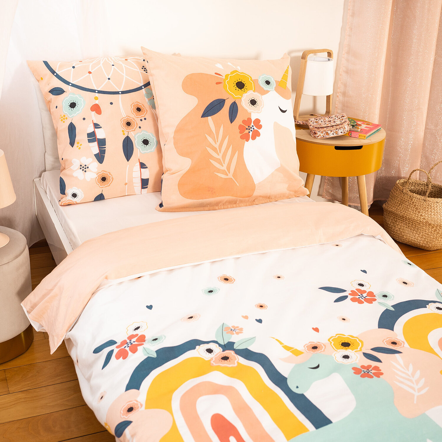 Parure de lit enfant 100% coton - prunellia