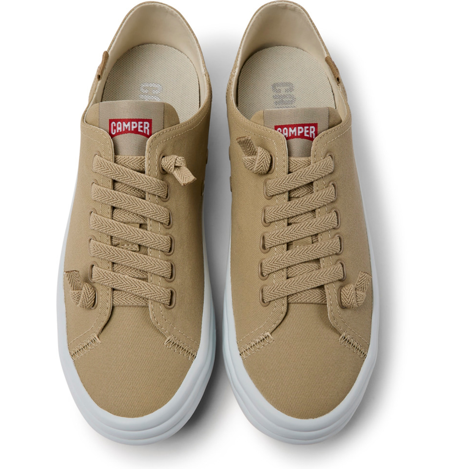 CAMPER Hoops - Sneakers Zapatillas Beige Mujer