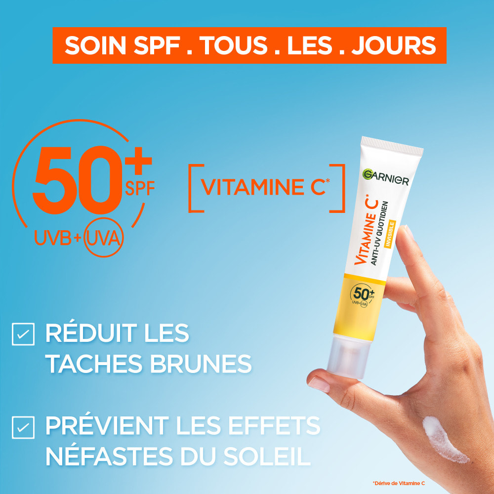 Garnier Vitamine C Anti-UV Quotidien Invisible SPF 50 - 40ml