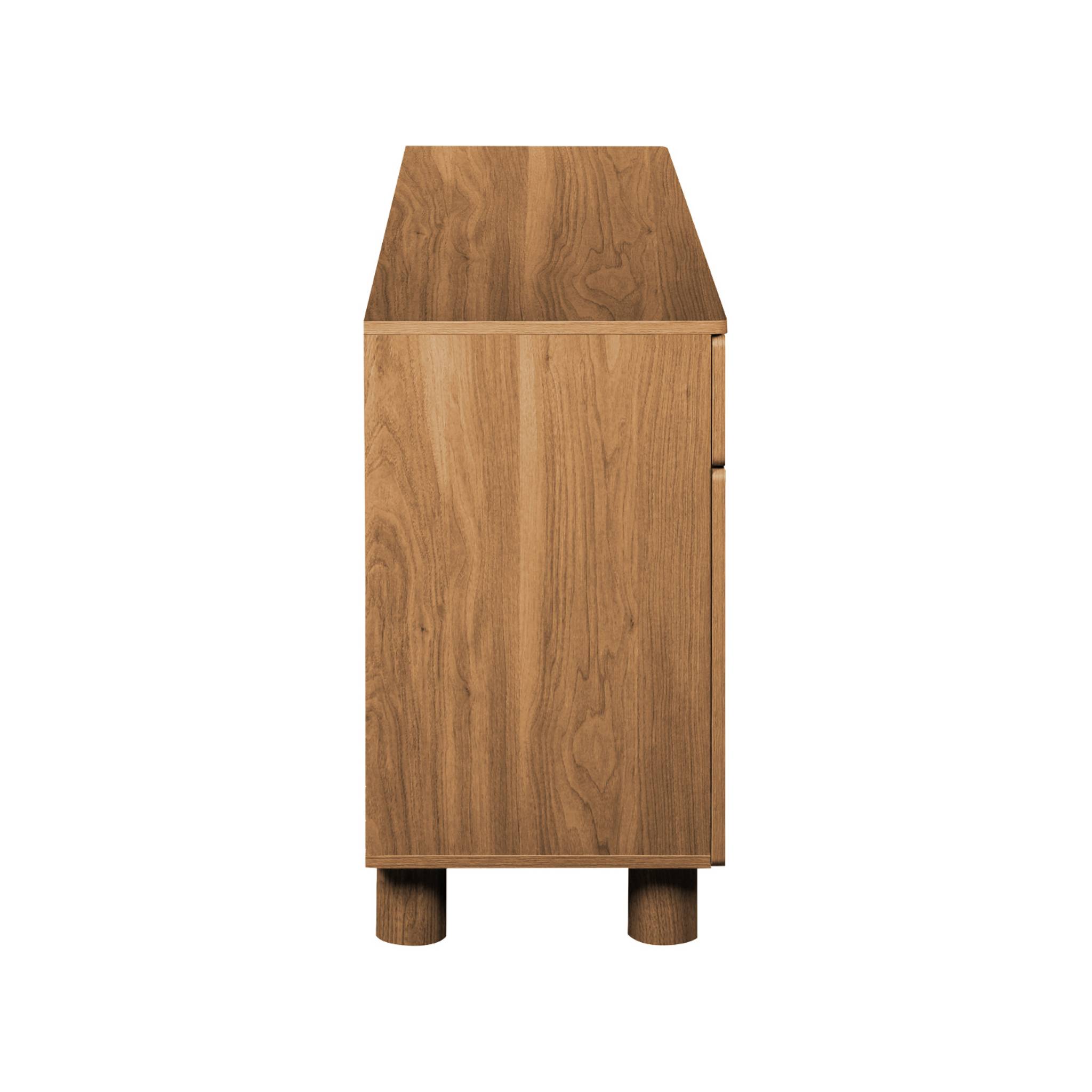 Buffet décor bois 3 tiroirs 3 portes 160cm AYANA