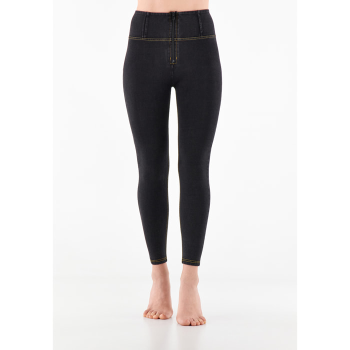 Jeggings push up WR.UP® 7/8 superskinny vita alta con zip