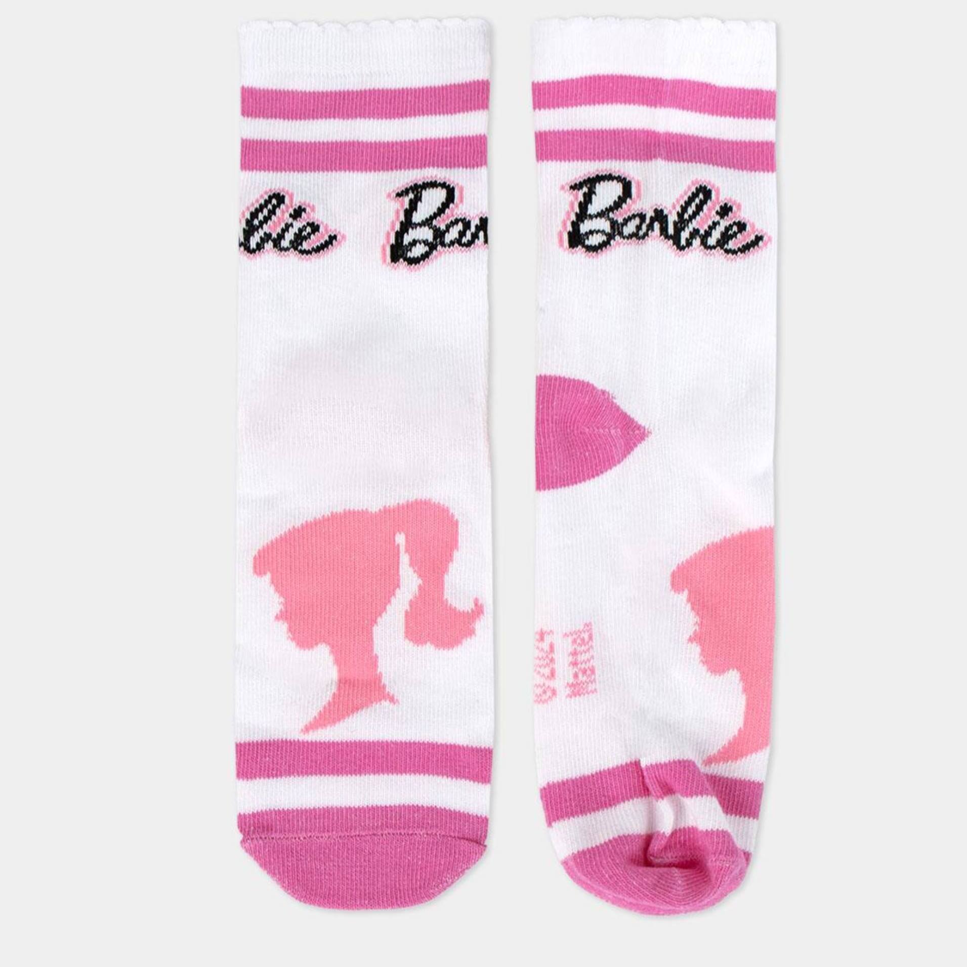 Pack de 4 calcetines infantiles barbie