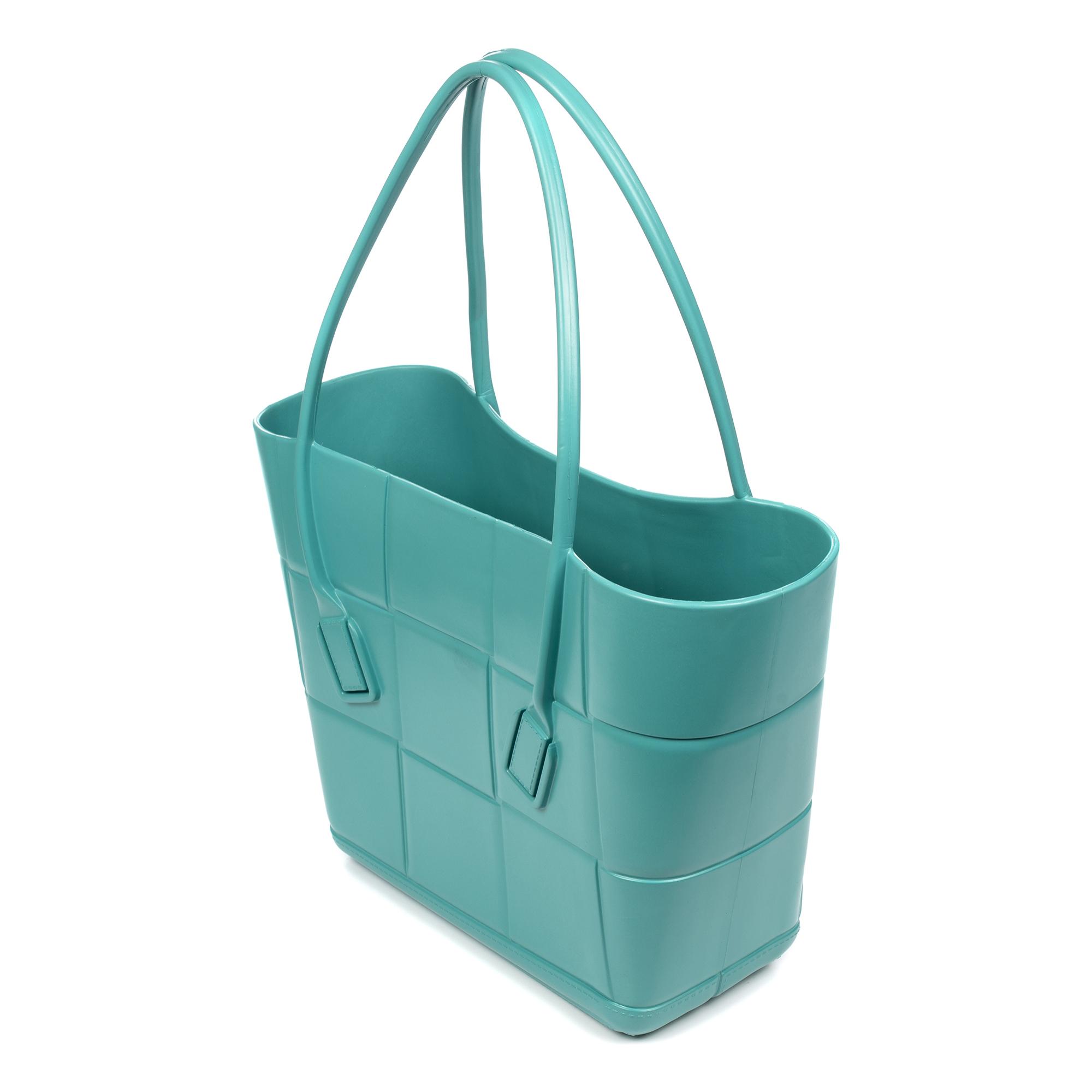 Villandro bolso Shopper cesta, de pvc soft monopieza grabado con grandes asas