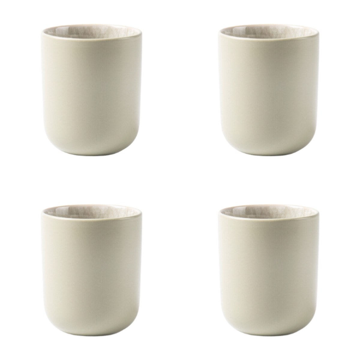 Lot de 4 tasses vert - "iris"