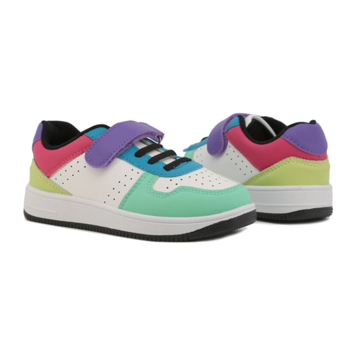 Zapatillas Sneaker para Niña - Shone 002-002 Yellow/Purple