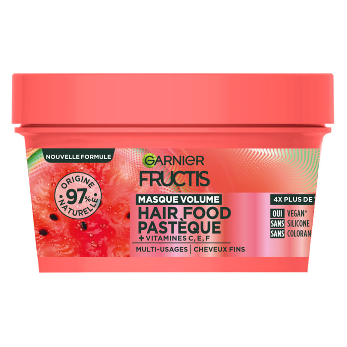 Lot de 6 - Garnier Fructis Hair Food Masque Pastèque 320 ml