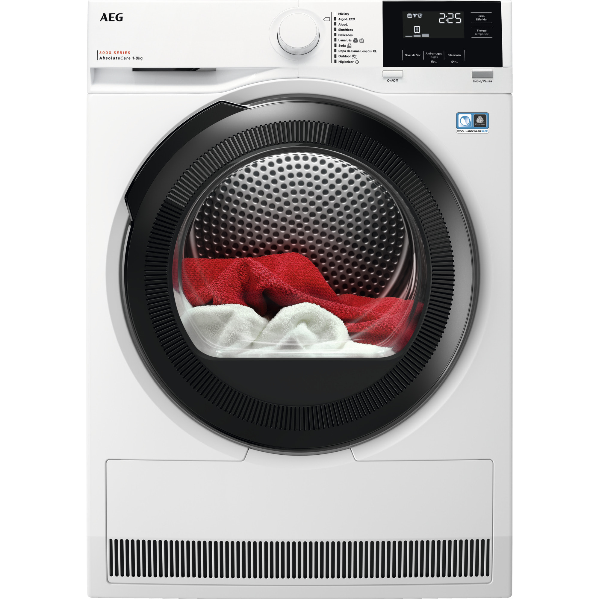 AEG Secadora con Bomba de Calor Serie 8000 AbsoluteCare® de 8 kg TR818A4OB