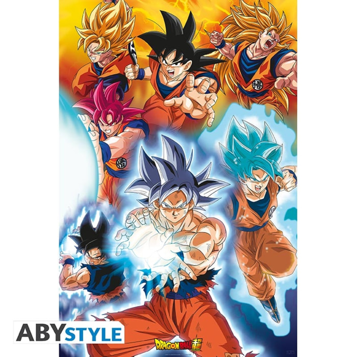 Dragon Ball Super Poster "Trasformazione di Goku" 91.5 x 61 cm AbyStyle